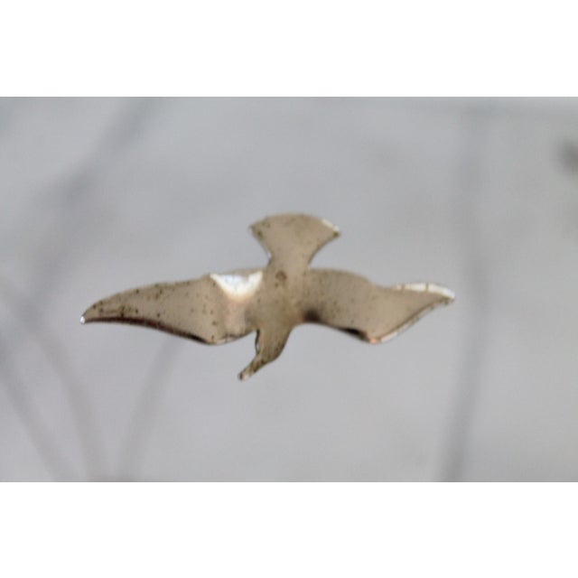 1970s Silver Tone Seagulls in Flight Kinetic Sculpture, Vintage 1970s For Sale - Image 5 of 10