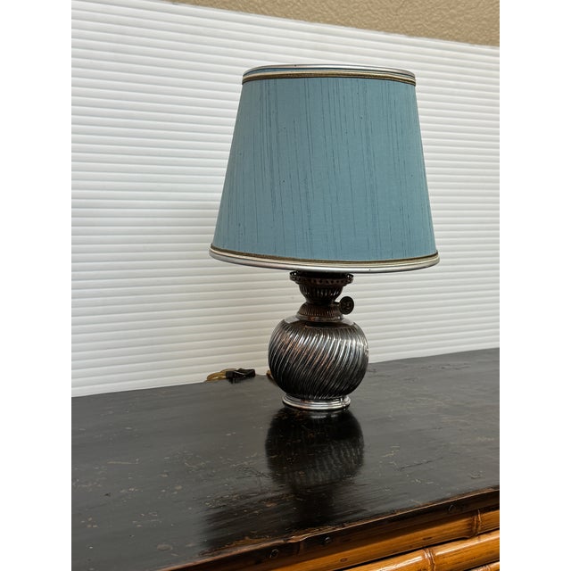 Early 20th Century Rowan, Evans & Sons Converted Kerosene Lamp For Sale - Image 4 of 12