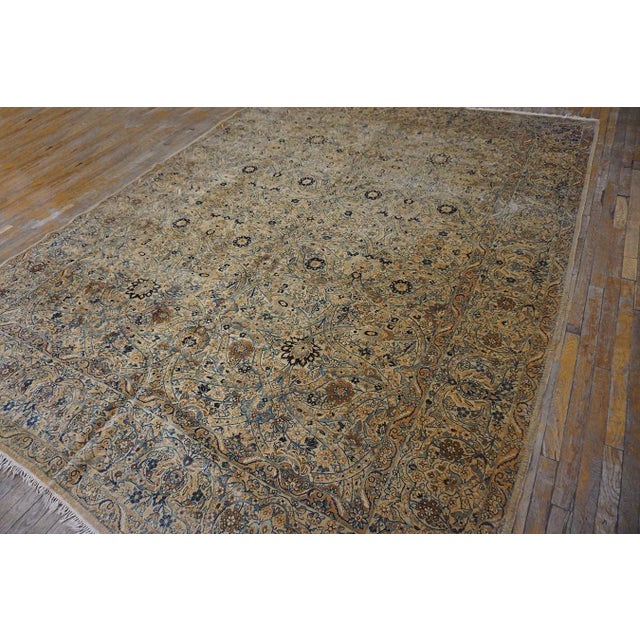 Persian Early 20th Century Persian Kirman Carpet ( 9' x 11'9" - 275 x 360 ) For Sale - Image 3 of 10