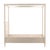 Contemporary White Ball Poster King Bed Frame For Sale - Image 3 of 8