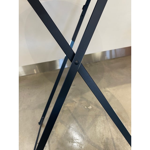 French Country Ethimo Outdoor Folding Patio Table For Sale - Image 3 of 4