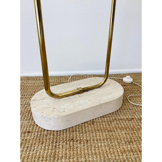 Vintage 1980s Tommaso Brass Double Lotus Floor Lamp by Tommaso Barbi For Sale - Image 9 of 13