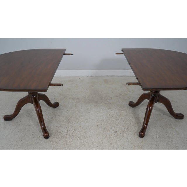 Kittinger Cw66 Colonial Williamsburg Mahogany Dining Room Table Chairish