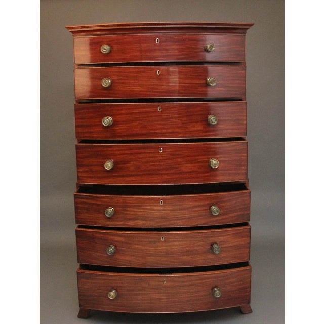 Antique Mahogany Tallboy, 1800, Set of 2 For Sale - Image 13 of 14