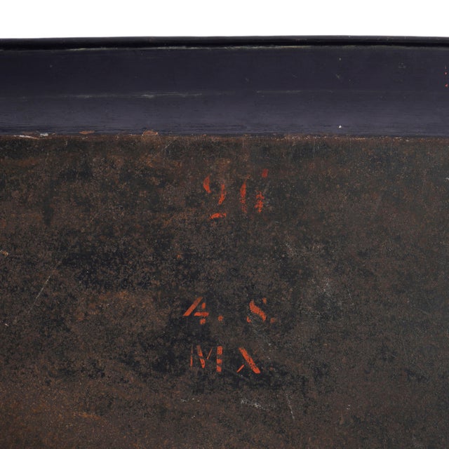 English Chinoiserie Rolled Rim Tole Tray, C. 1830 For Sale - Image 11 of 14