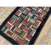 1920s Multicolor Basket Weave Antique American Hooked Rug 2' 2" X 11' 8" Cotton Wool Carpet For Sale - Image 17 of 18