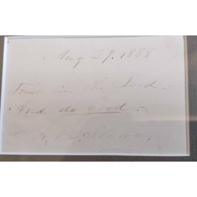 Gray 19th Century Signed Autograph Letter by Harriet Beecher Stowe 1888 For Sale - Image 8 of 10