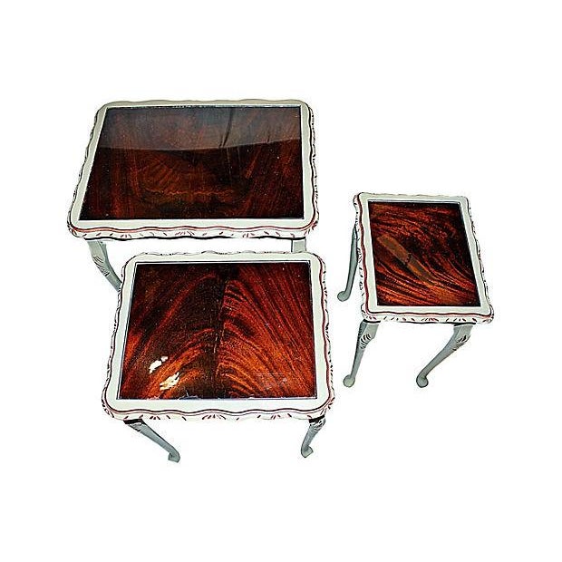 Painted Nesting Tables Set of 3 Chairish