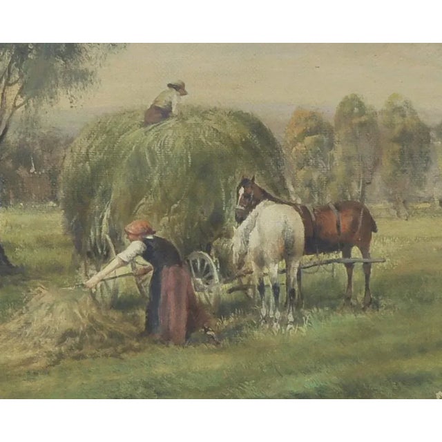 Emilio Pergola, Country Landscape, Italy, Oil on Canvas, Framed For Sale - Image 3 of 7