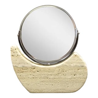 Travertine Table Mirror by Euromarmi Store For Sale