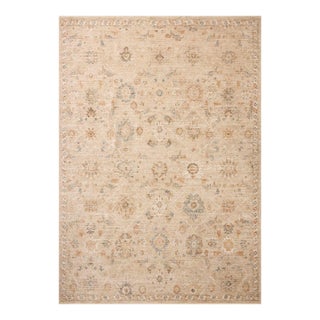 Chris Loves Julia x Loloi Palma Natural / Multi 5'-3" x 7'-6" Area Rug For Sale