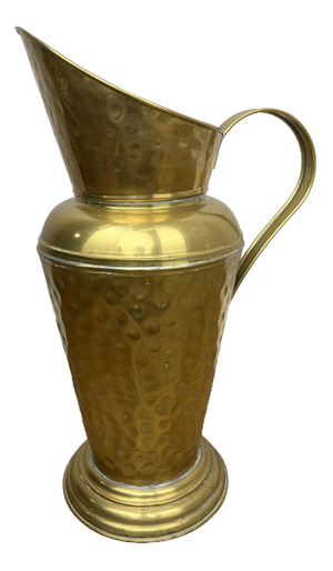 Vintage Umbrella Stand in Hammered Brass