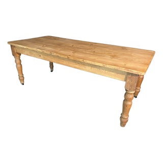 Pine Farmhouse Dining Table, 1920s For Sale