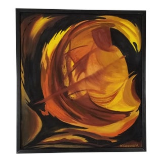 H Klingensmith Expressionist Abstract Painting For Sale