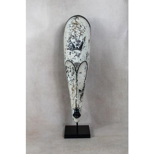 Fang Mask on Stand For Sale - Image 5 of 5