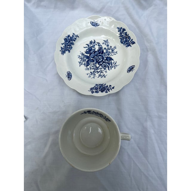 Booths Peony Porcelain Tea Cup and Saucer For Sale - Image 6 of 7