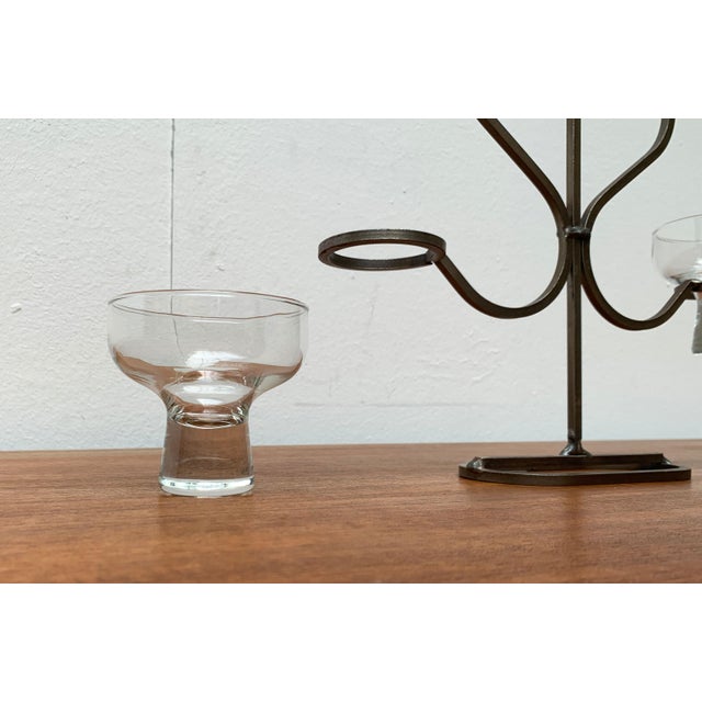 Mid-Century Danish Metal and Glass Candleholder, 1960s For Sale - Image 15 of 18