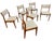 Bring timeless Scandinavian design to your dining space with this exceptional set of six Mid-Century Modern Danish teak...
