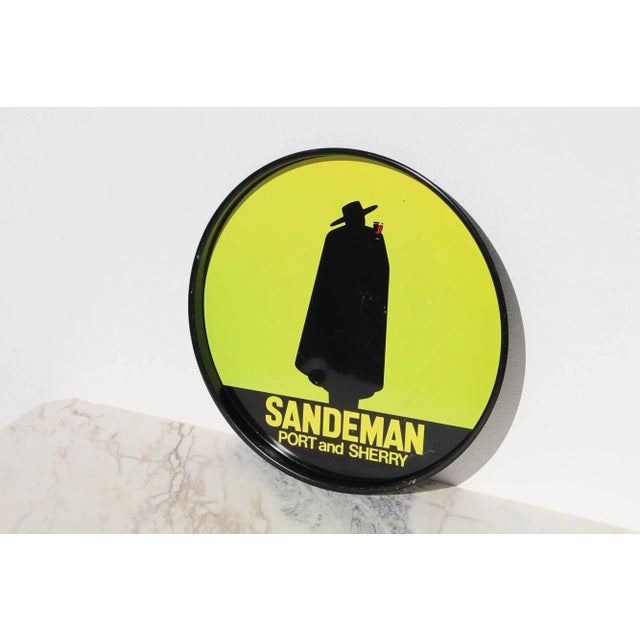 Boho Chic Vintage 1960s Sandeman Port and Sherry Drink's Bar Tray For Sale - Image 3 of 13