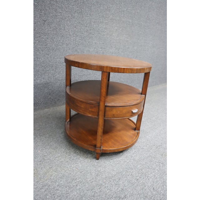 Art Deco Style Mahogany Drum Style Table For Sale - Image 4 of 7