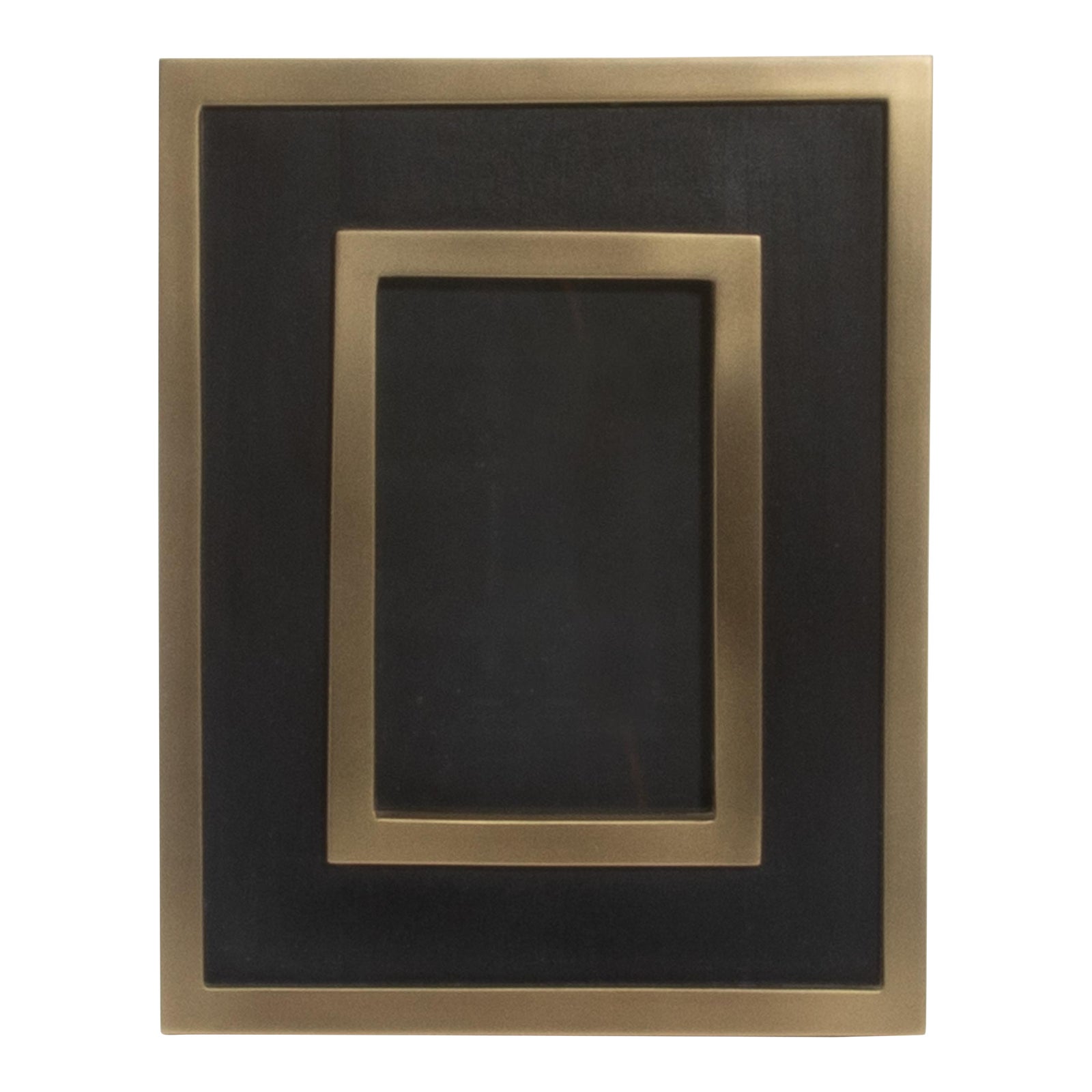 Picture Frame 8x10” in Black Oak With Brass Details by Kifu Paris