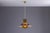 Large Glass Bubble Pendant Light with Brass Shade For Sale - Image 10 of 10