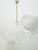 Pendant lamp with a textured, sandblasted glass shade, made in Italy in the 1960s and 1970s. Made of thick, clear glass...