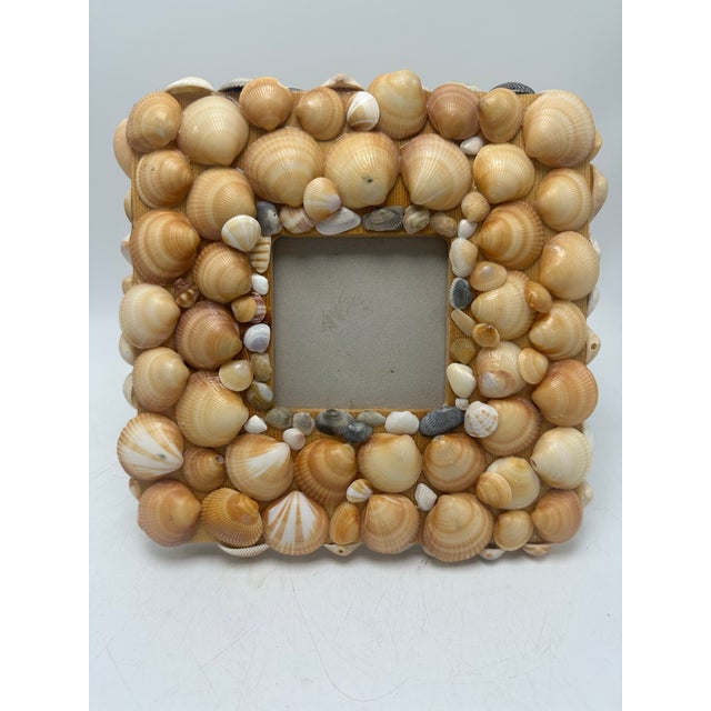 Handmade Vintage Shell Frame For Sale In Charleston - Image 6 of 7
