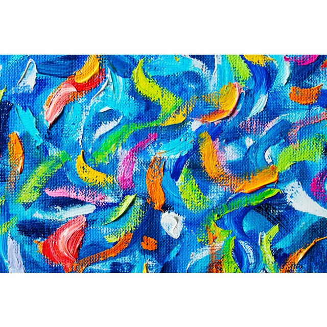 Textile Artist Andrei Sitsko "Reflection in the Water" Modern Original Painting For Sale - Image 7 of 13