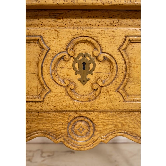 1970s Baker Louis XV Country French Oak Server Lowboy For Sale - Image 14 of 18