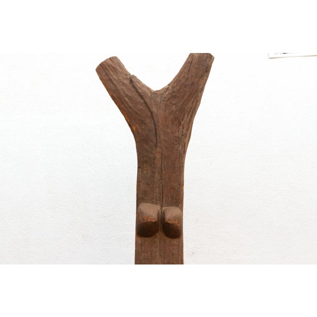 Rare Symbolic African Dogon House Post For Sale - Image 4 of 10