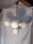 White Space Age Austrian Chandelier in Brass and Glass, 1970s For Sale - Image 8 of 8