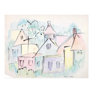 1930s Helen Malta Cityscape