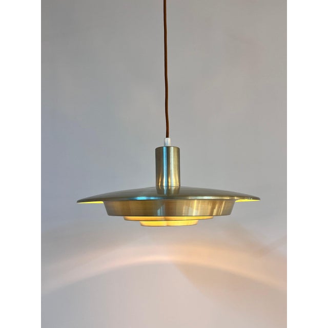 Silver Louvered Lamp by Erik Jensen for Teknika For Sale - Image 11 of 11
