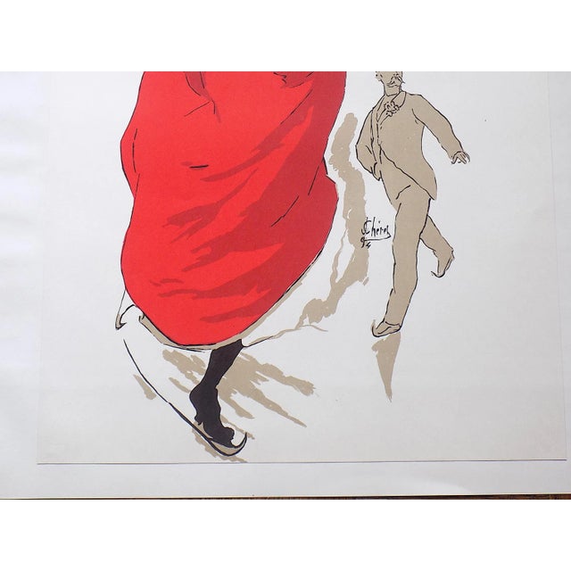 1970s Vintage Poster Lithograph - Art Nouveau - Jules Cheret - Signed - Elephant Folio For Sale - Image 5 of 10