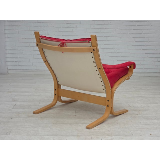 Norwegian Siesta Chairs and Ottoman by Ingmar Relling Westnofa, 1970s, Set of 3 For Sale - Image 18 of 18