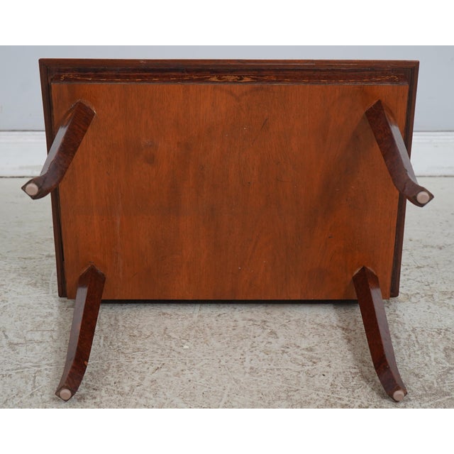 Vintage Italian Marquetry Inlaid Accent Table For Sale - Image 13 of 13