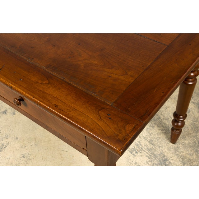 Mid-19th Century French Louis Philippe Walnut Writing Table For Sale - Image 9 of 18