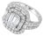Late 20th Century 18K White Gold GIA Certified Diamond Engagement Ring, Size 6.75 For Sale