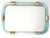 Luxury Azzure "Torchon- Torciglione" Murano Glass Wall Mirror For Sale - Image 6 of 7