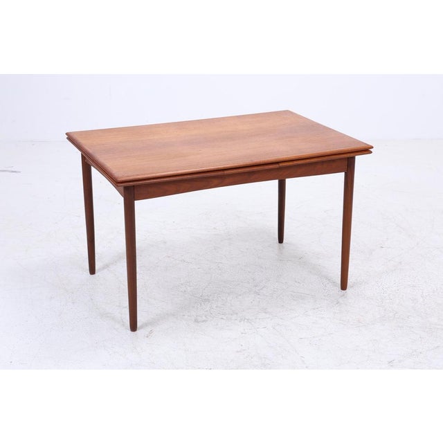 Vintage Extendable Dining Table in Teak, 1960s For Sale - Image 3 of 14