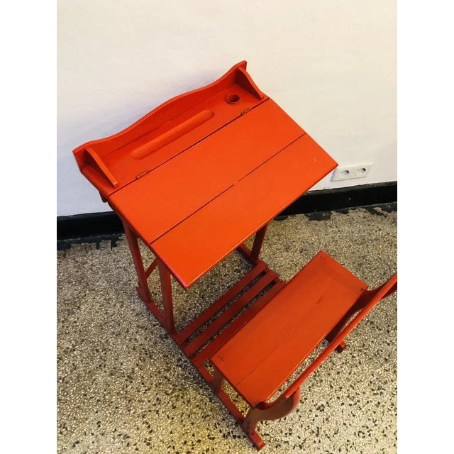 Antique French School Desk, 1920s For Sale - Image 3 of 8