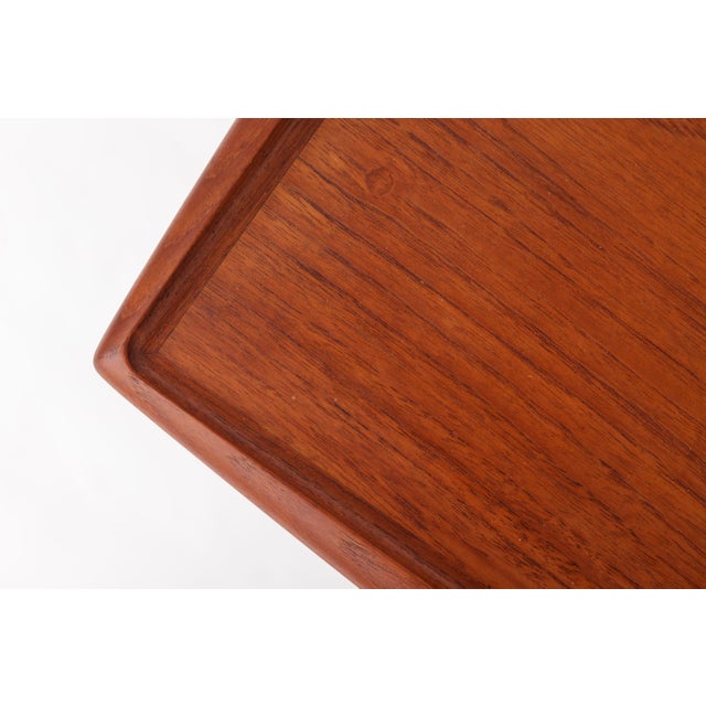 Elegant danish modern side table designed by grete jalk (1920–2006) for glostrup møbelfabrik, denmark, dating from the...