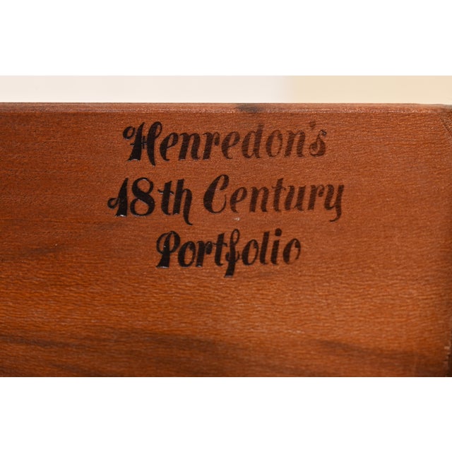 Henredon Georgian Banded Oak Drop Front Secretary Desk With Bookcase Hutch For Sale In South Bend - Image 6 of 14