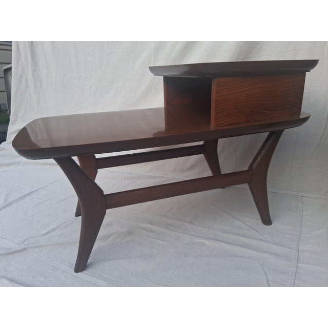 Mid-Century Modern Mid Century Modern Adrian Pearsall Style 2 Tiered Step Side Tables -a Pair For Sale - Image 3 of 11