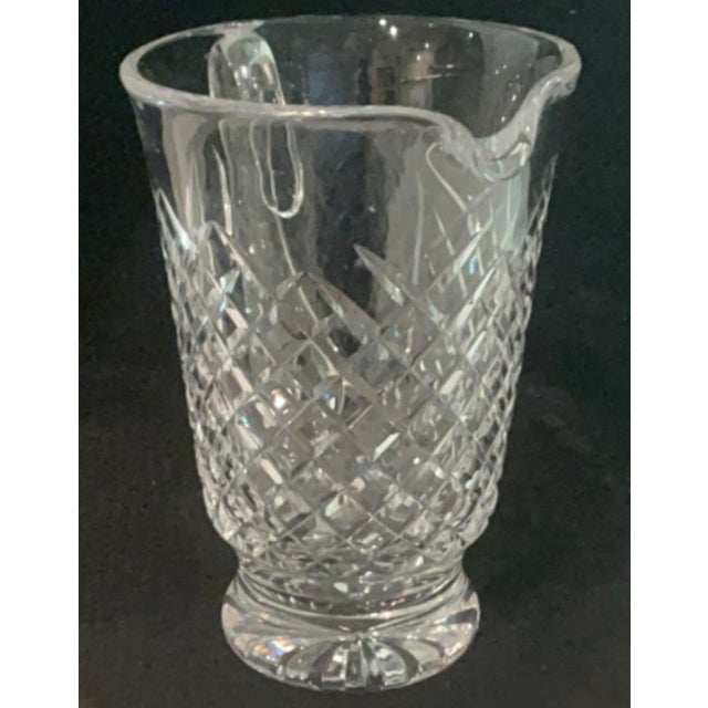 Art Deco Mid 20th Century Footed Waterford Crystal Pitcher, Alana Pattern For Sale - Image 3 of 4
