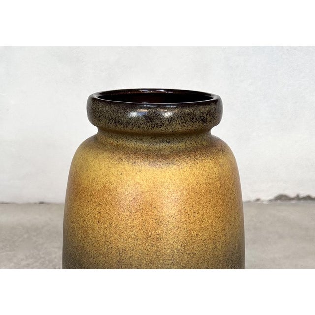 Brown Large Glazed Ceramic Floor Vase from Scheurich Keramik, West Germany, 1960s For Sale - Image 8 of 18
