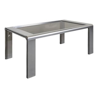 Vintage Space Age Coffee Table in Chrome, 1970s For Sale