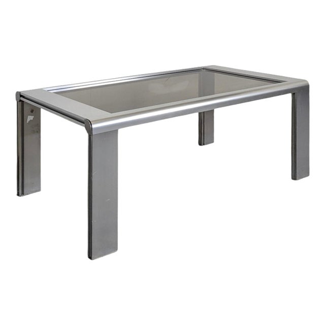 Vintage Space Age Coffee Table in Chrome, 1970s For Sale