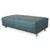 Grata 3-Seater Sofa and Ottoman in Petrol Blue Fabric from Rolf Benz, Set of 2 For Sale - Image 5 of 18
